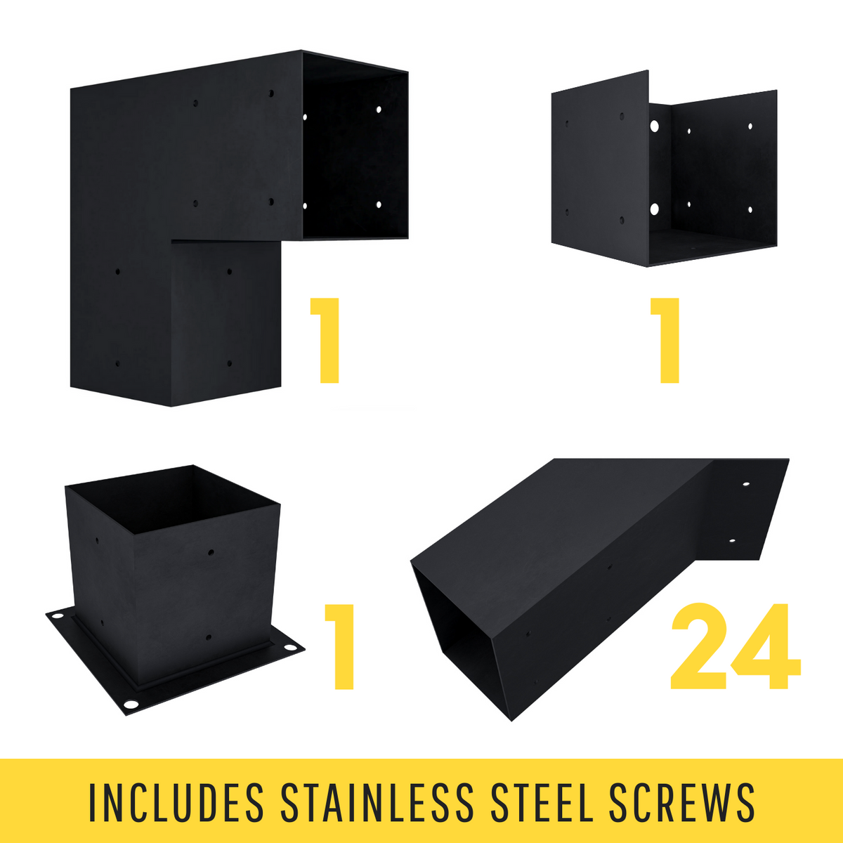 Kit de supports décoratifs pour pergola