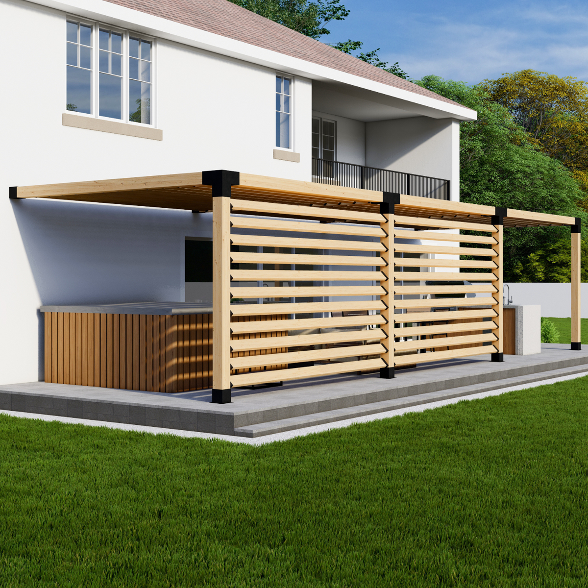 Kit de supports 6x6 pour pergola