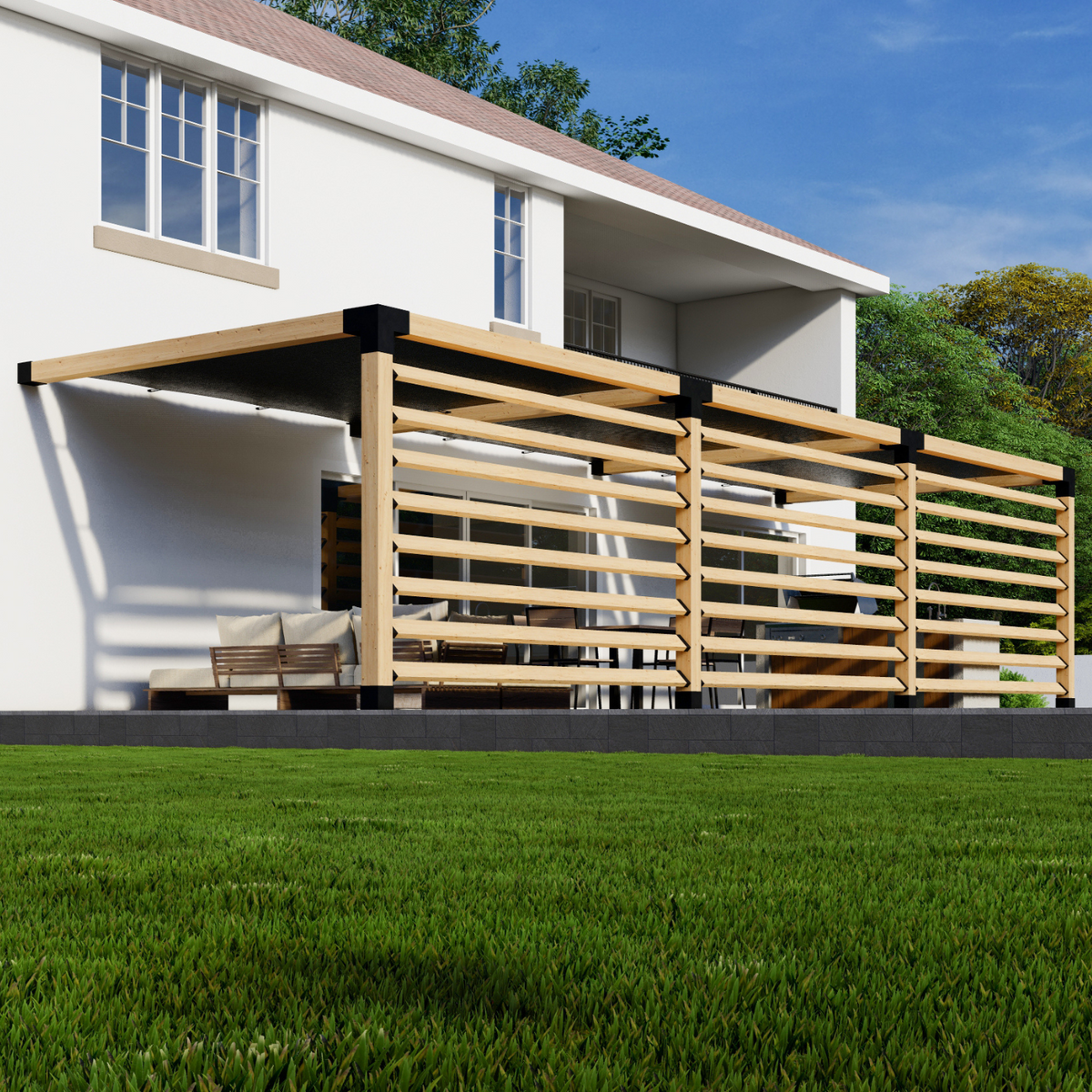 Grand kit de pergola moderne