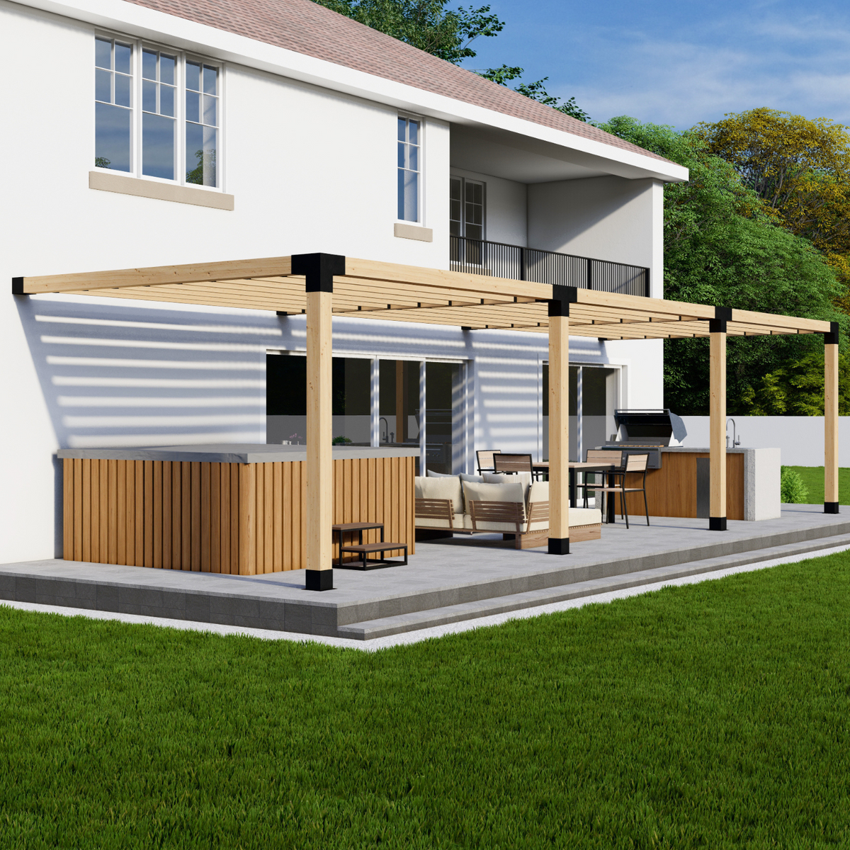 Kit DIY de pergola (quincaillerie et supports)