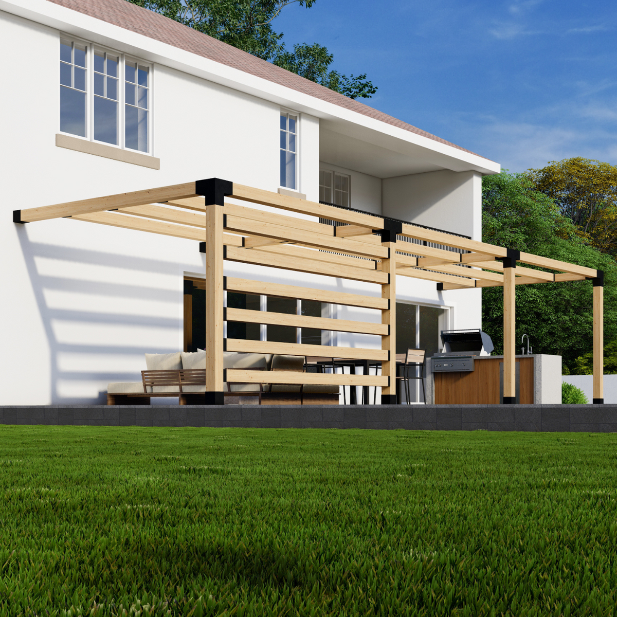Kit de supports pour pergola
