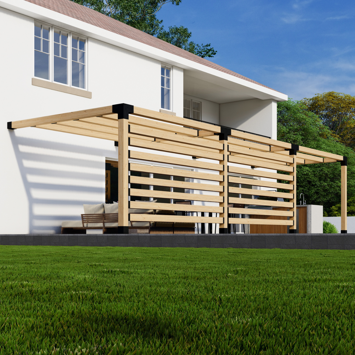 Kit DIY de pergola pour balcon ou terrasse