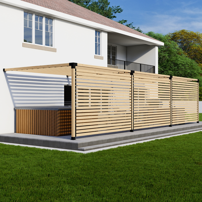 Kit de pergola d’intimité pour spa ou terrasse