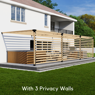 Kit de supports pour pergola en bois avec quincaillerie noire