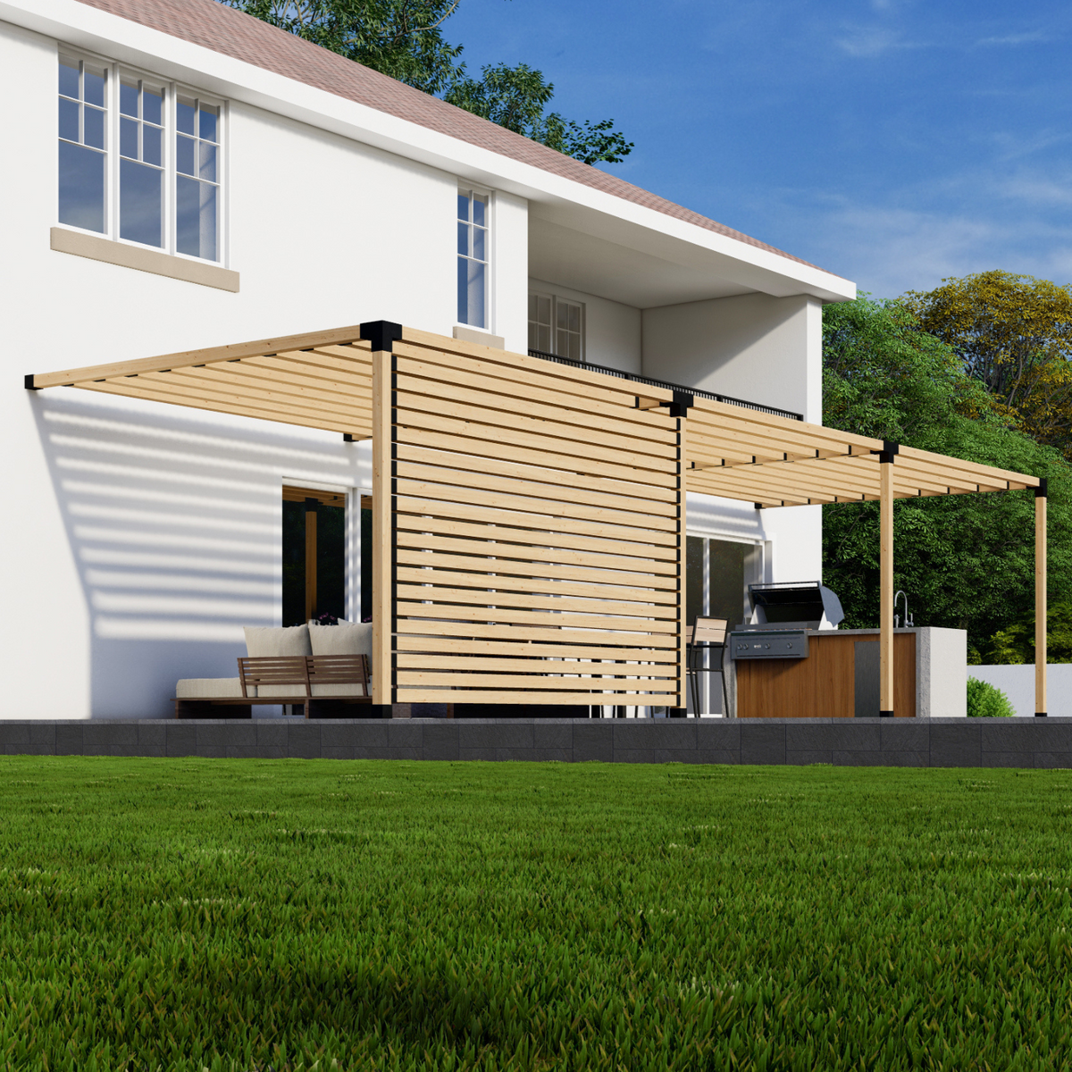 Kit DIY de pergola pour terrasse