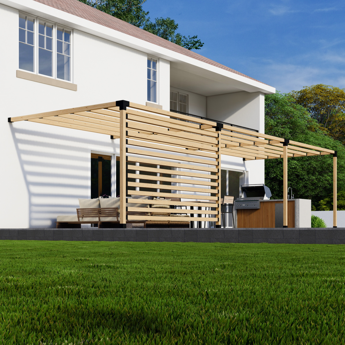 Kit DIY de pergola pour spa ou terrasse