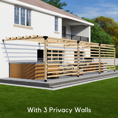 Grand kit de pergola en bois (supports 4x4 ou 6x6)