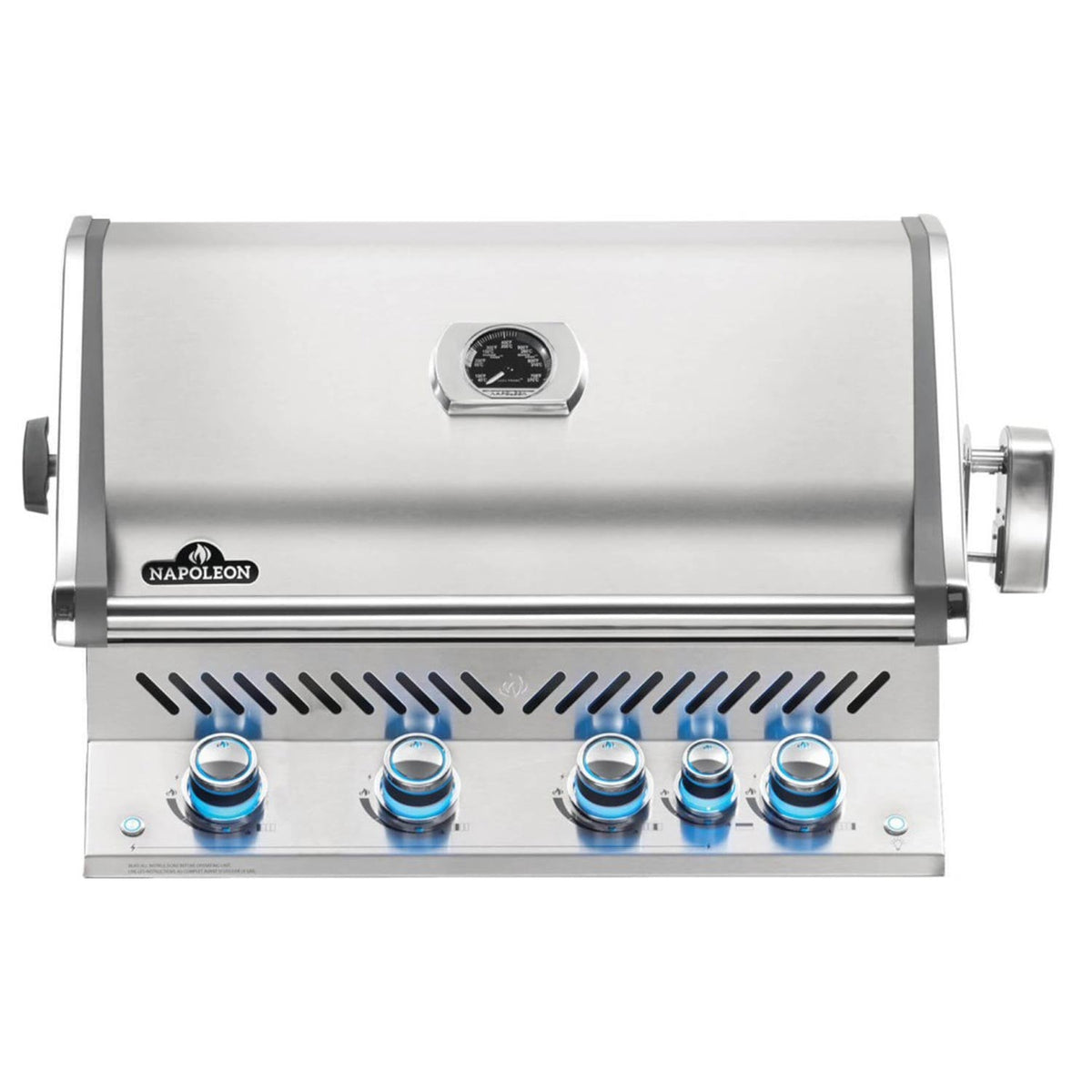 Napoleon Built-In Prestige PRO 500 RB – Barbecue encastrable 5 brûleurs avec brûleur infrarouge arrière, acier inoxydable