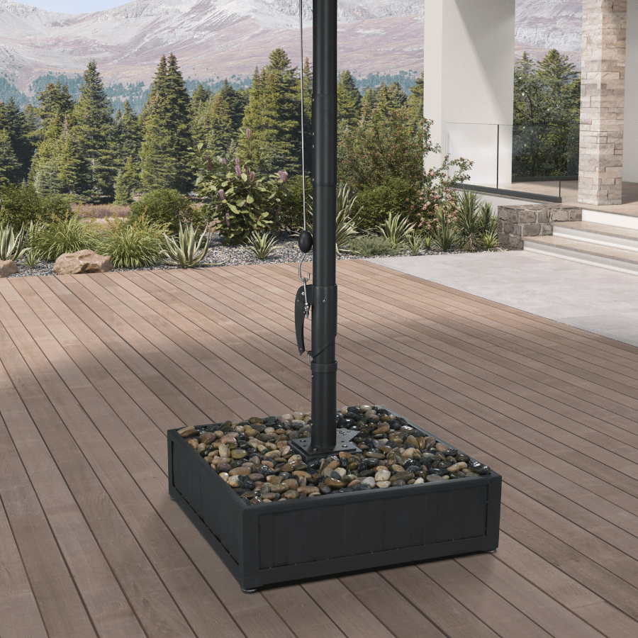PURPLE LEAF – Base avec roulettes pour parasol extérieur de marché haut de gamme AT-WK-400