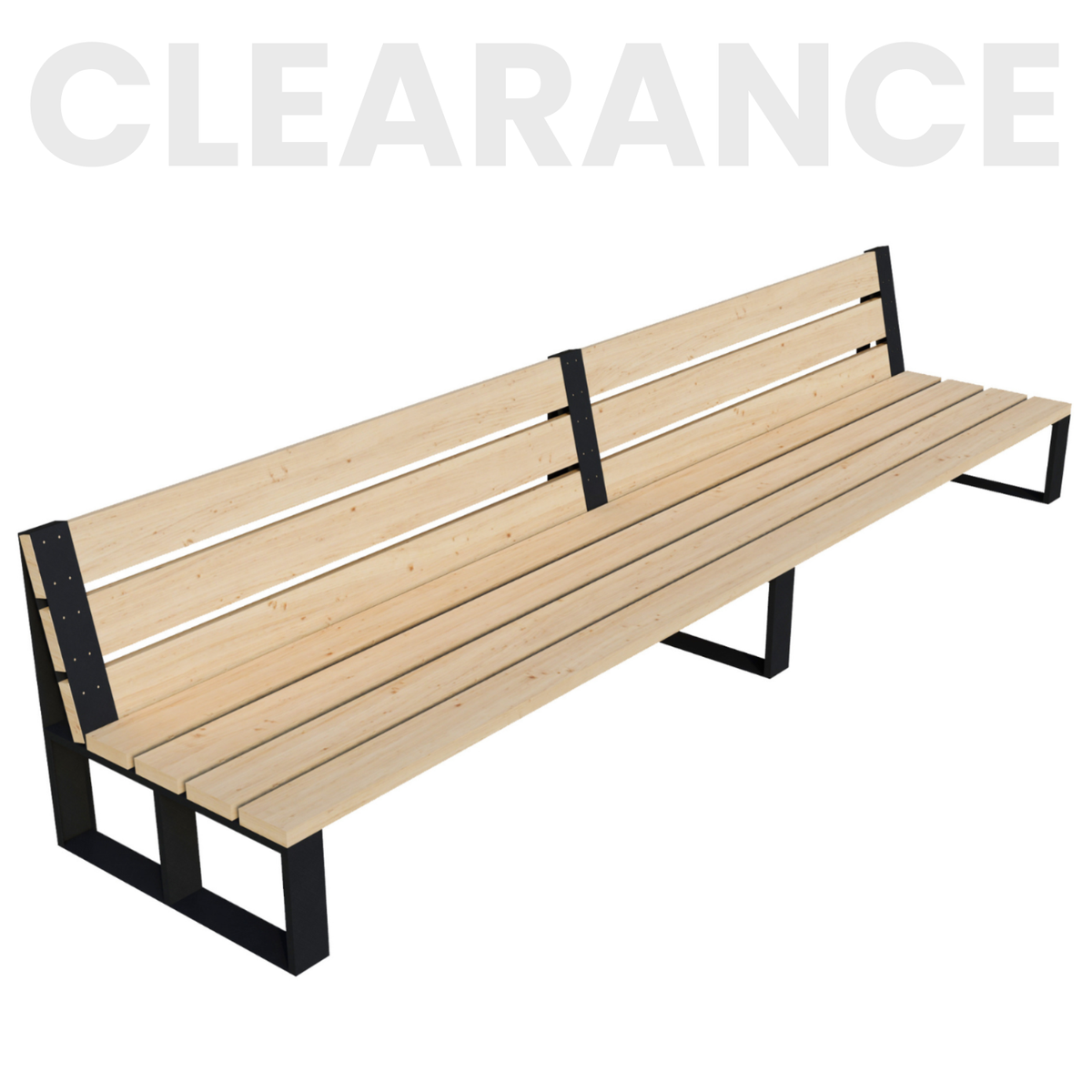 Kit DIY de canapé extérieur (jusqu’à 12 ft de long) – Supports pour lattes en bois 2x6