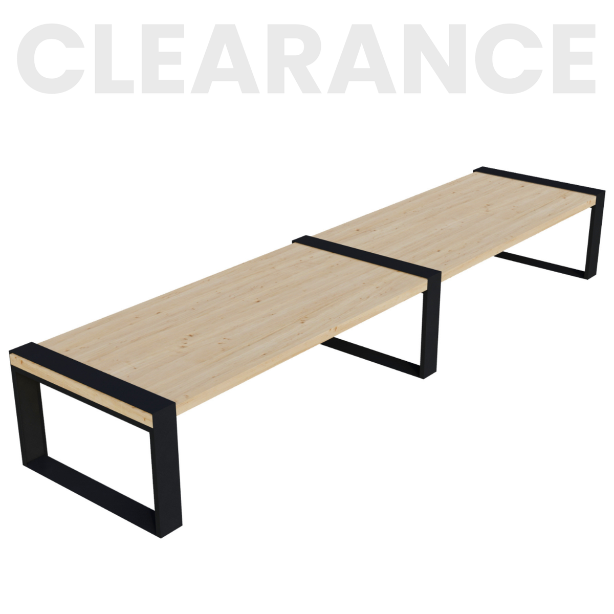 Kit DIY de table de pique-nique basse (jusqu’à 12 ft de long) – Supports pour lattes en bois 2x6