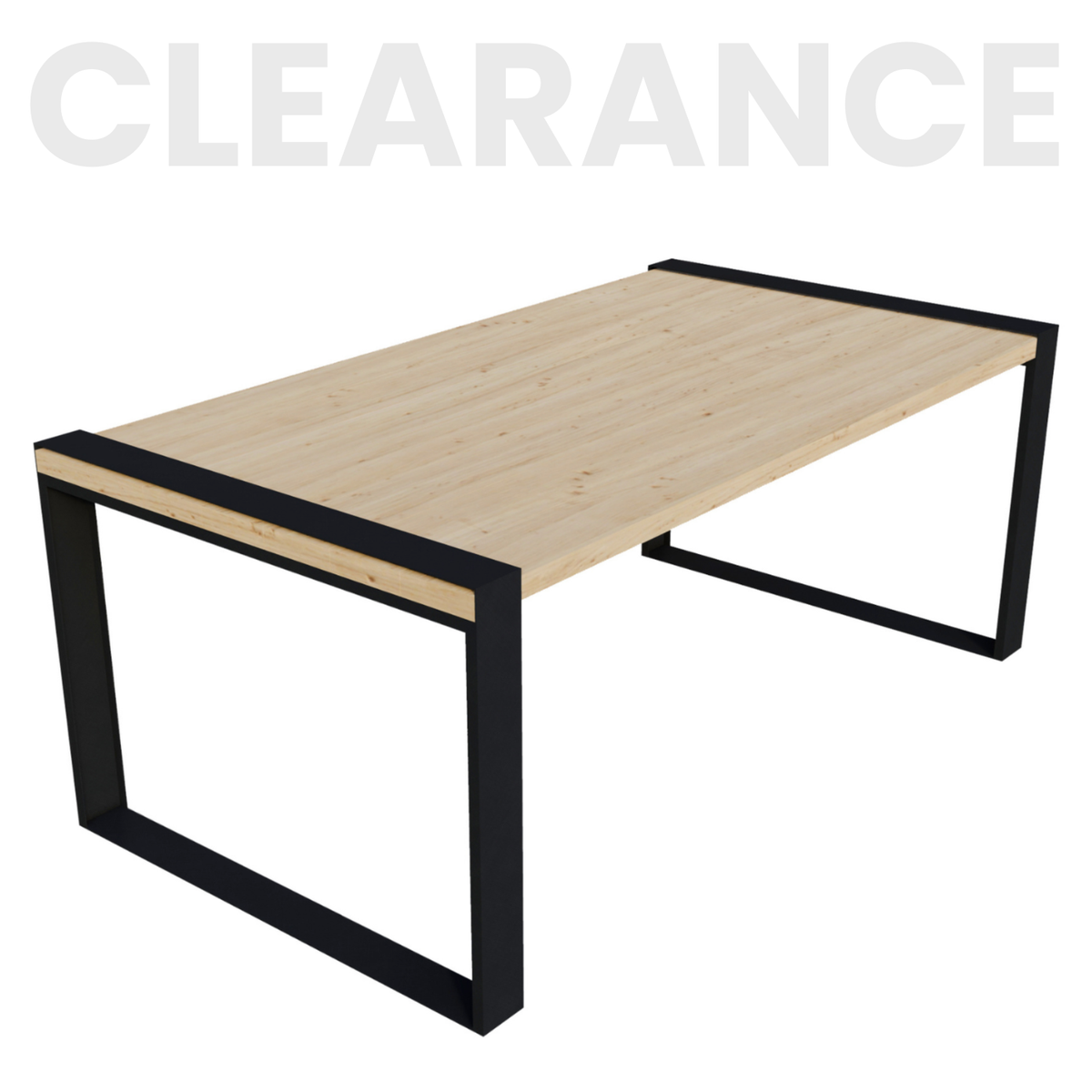 Kit DIY de table de terrasse extérieure (jusqu’à 6 ft de long) – Supports pour lattes en bois 2x6