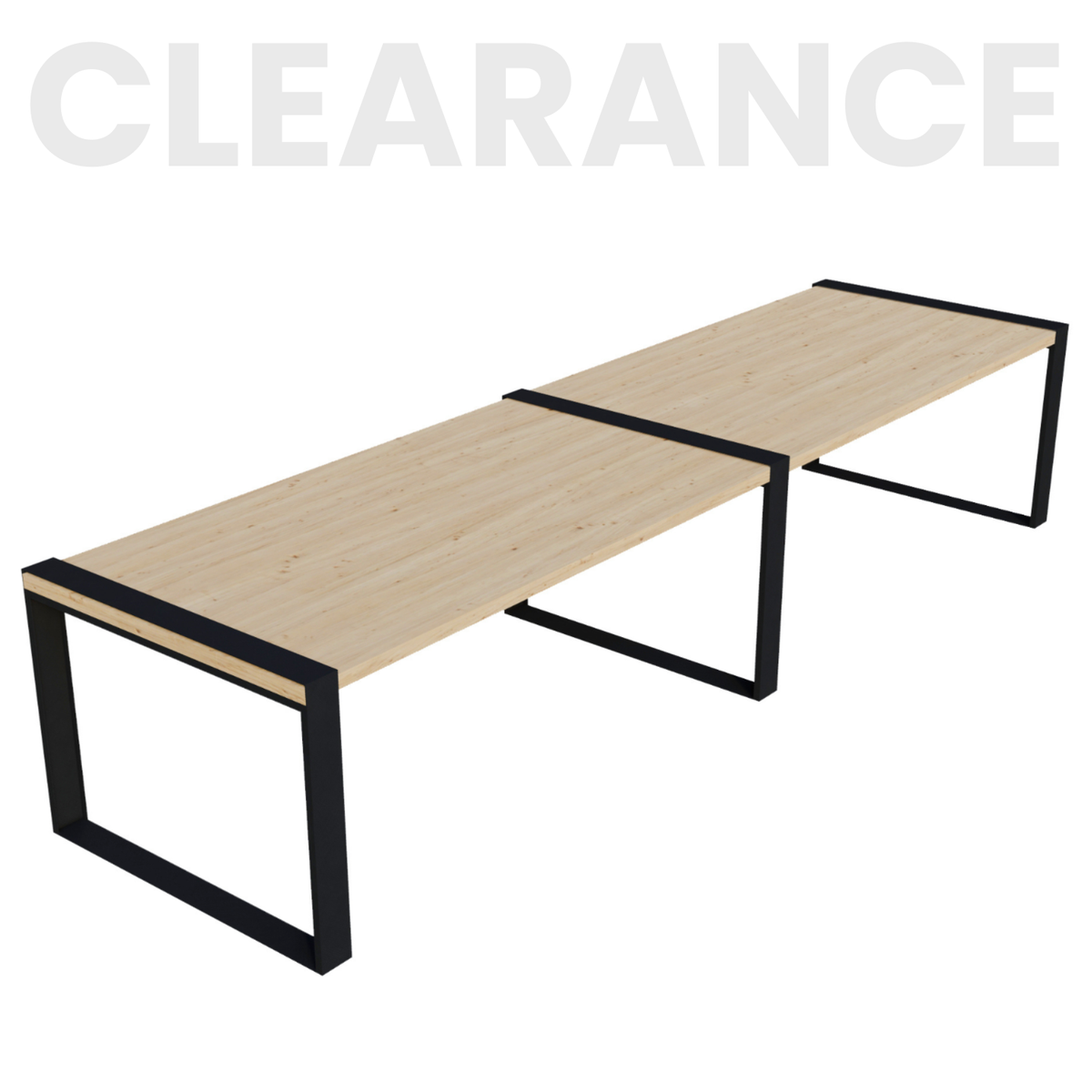 Kit DIY de table de jardin (jusqu’à 12 ft de long) – Supports pour lattes en bois 2x6
