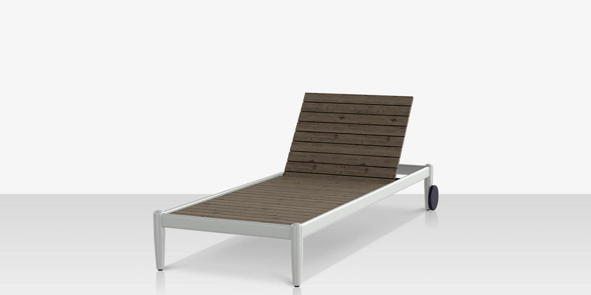 Danish – Chaise longue sans accoudoirs