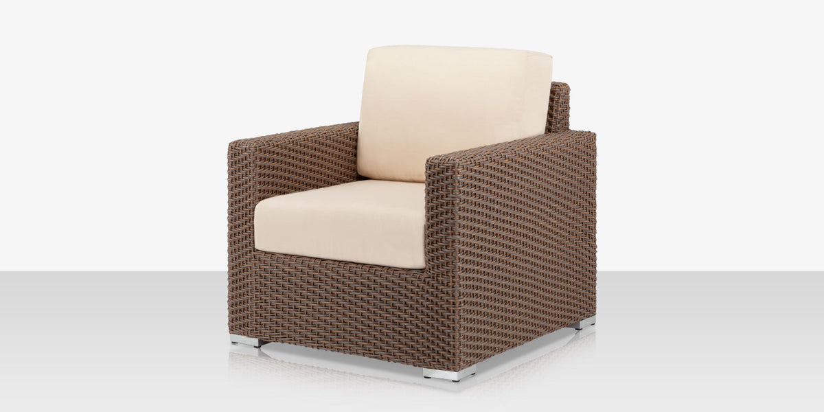 Lucaya – Fauteuil club California Sand avec coussin Standard Off-White