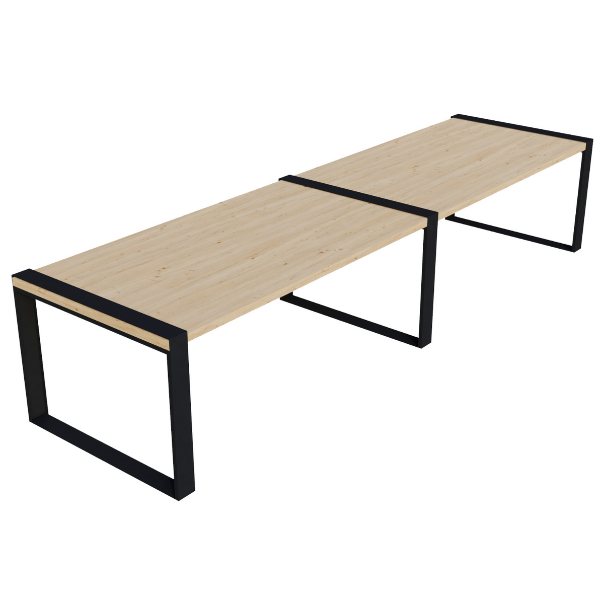 Kit DIY de table de jardin (jusqu’à 12 ft de long) – Supports pour lattes en bois 2x6