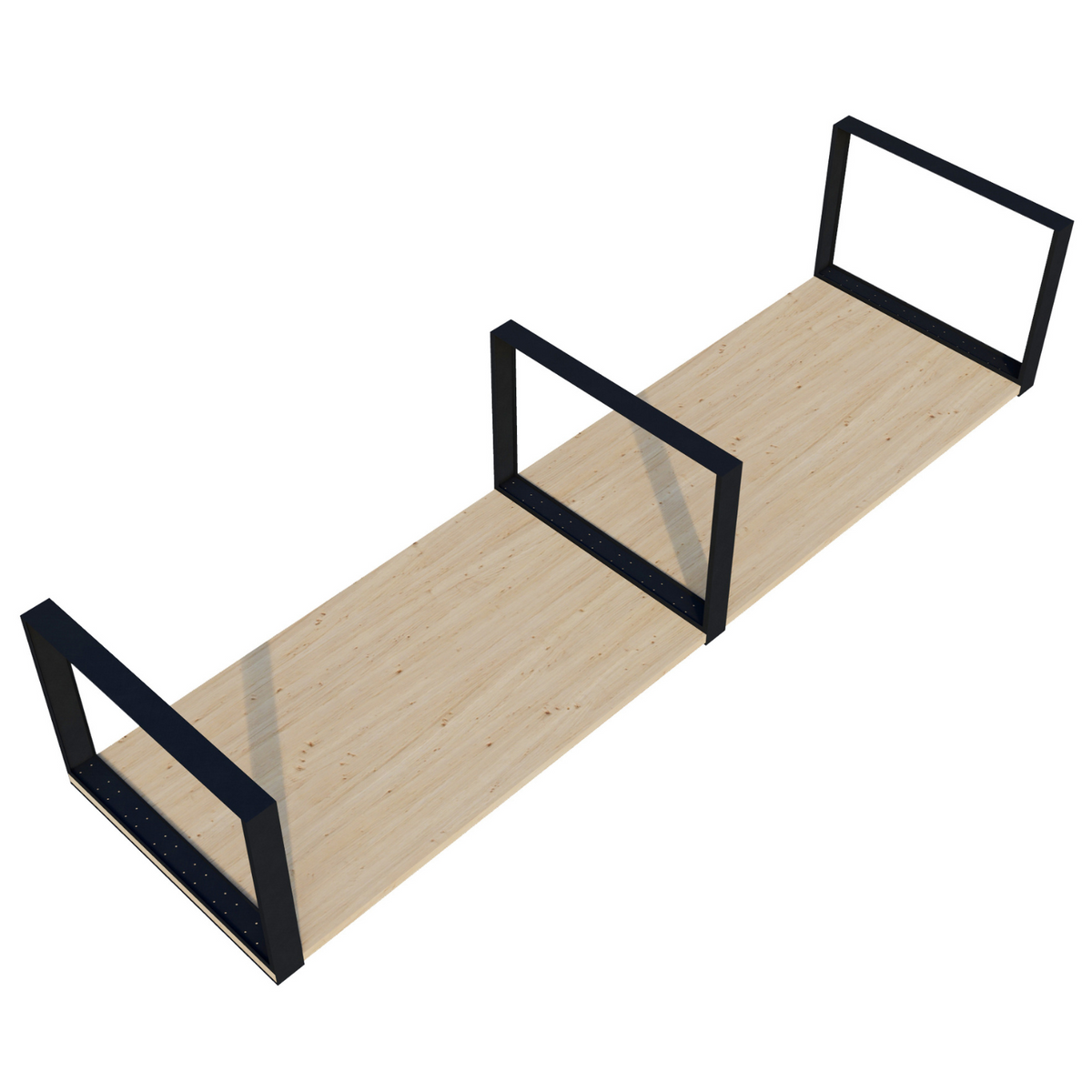Kit DIY de table de jardin (jusqu’à 12 ft de long) – Supports pour lattes en bois 2x6