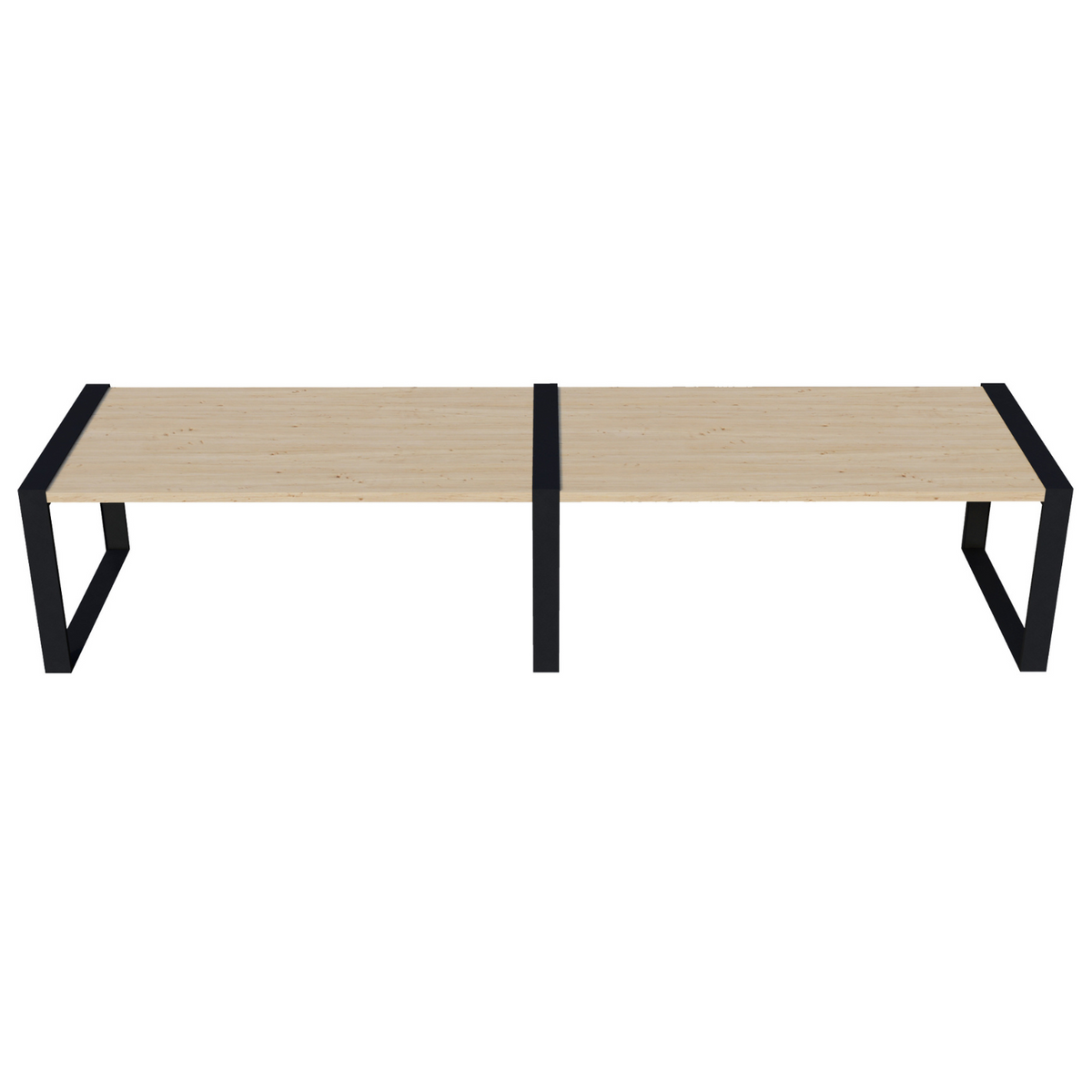 Kit DIY de table de jardin (jusqu’à 12 ft de long) – Supports pour lattes en bois 2x6