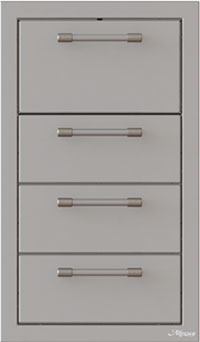 Alfresco 17 pouces – Ensemble triple tiroir et porte-serviettes – AXE-3DRTH-SC