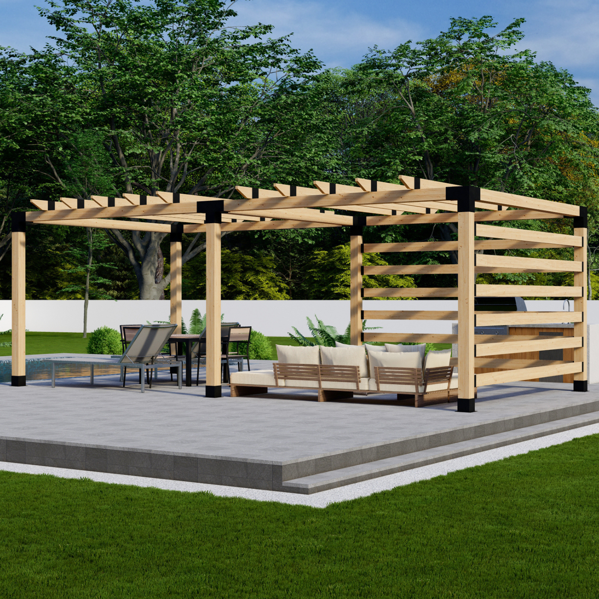Système DIY pour pergola modulaire