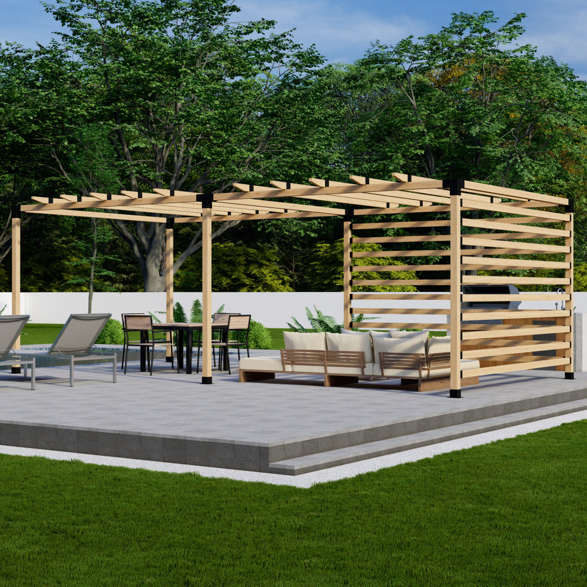 Kit de pergola extérieure d’intimité