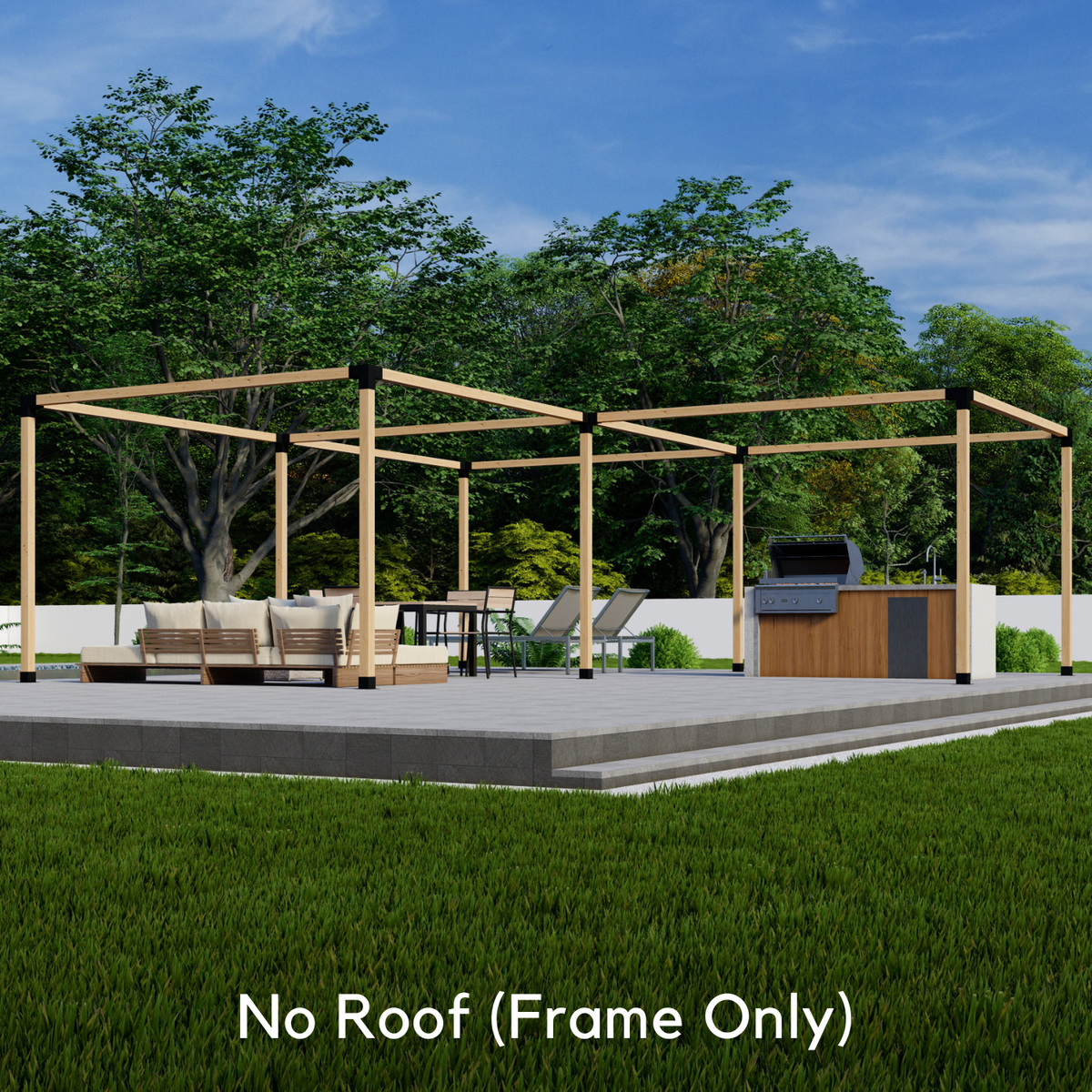 Kit de pergola en L