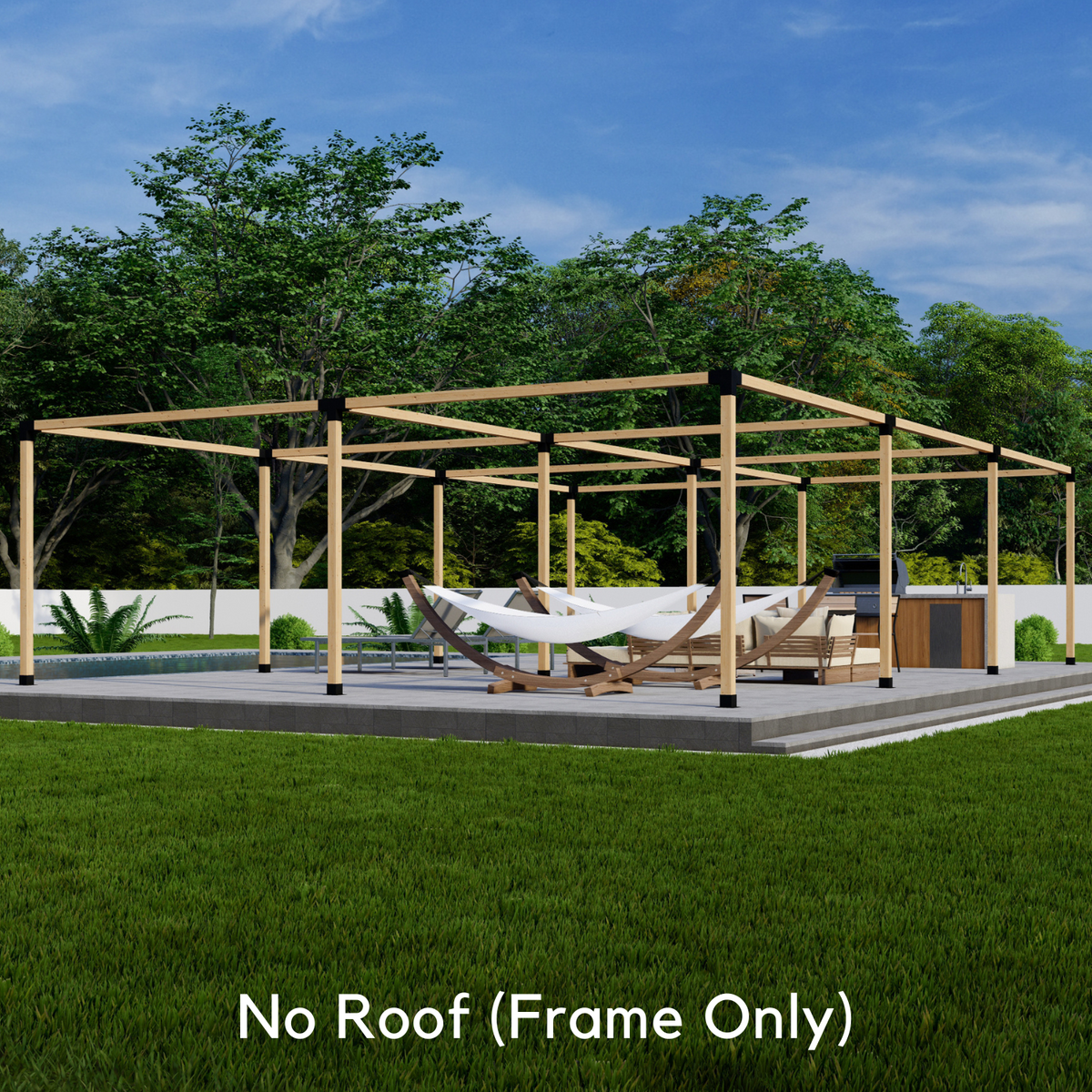 Kit de très grande pergola – Pour pergola à 6 modules jusqu’à 36' x 24'