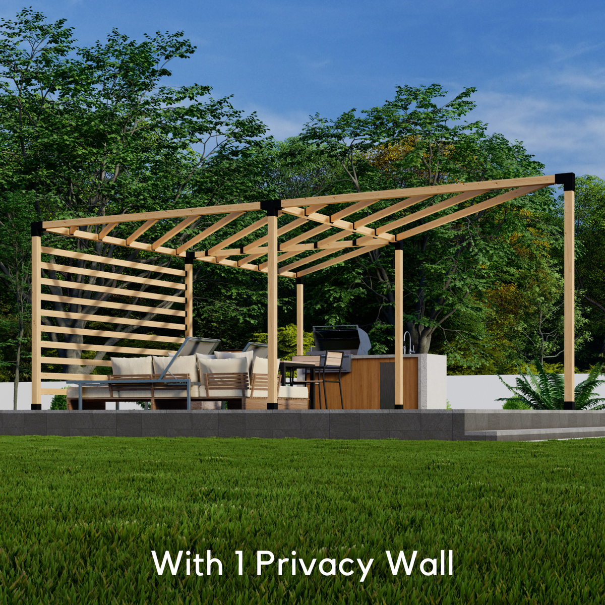 Kit de supports pour pergola triangulaire