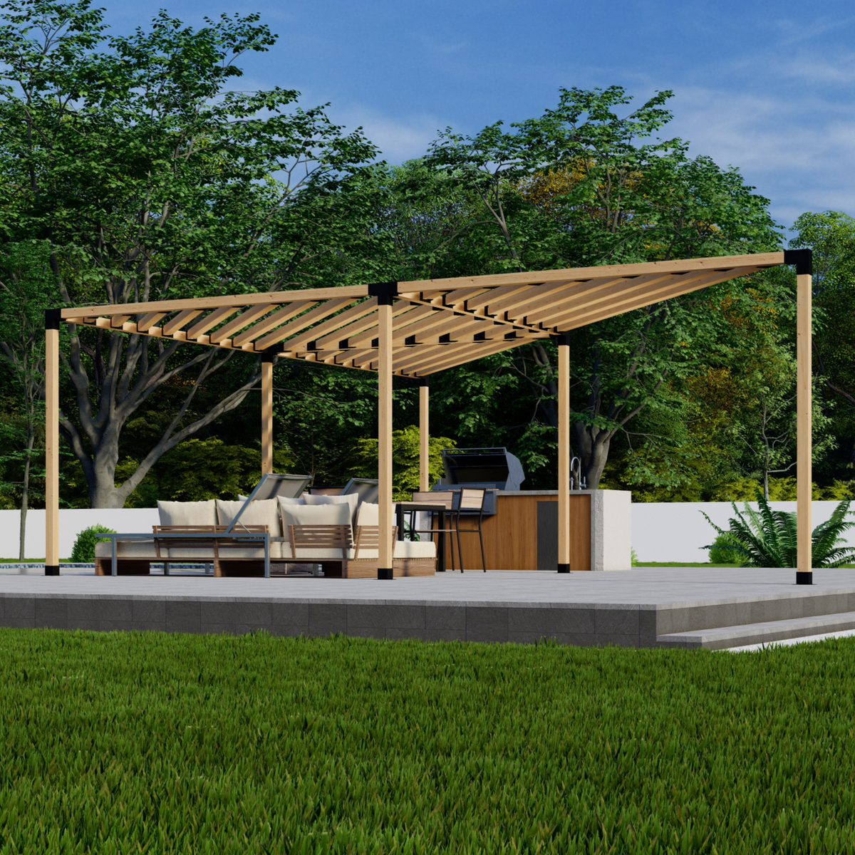 Kit DIY de pergola triangulaire