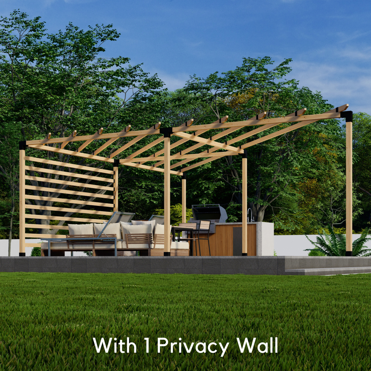 Kit de pergola triangulaire de jardin