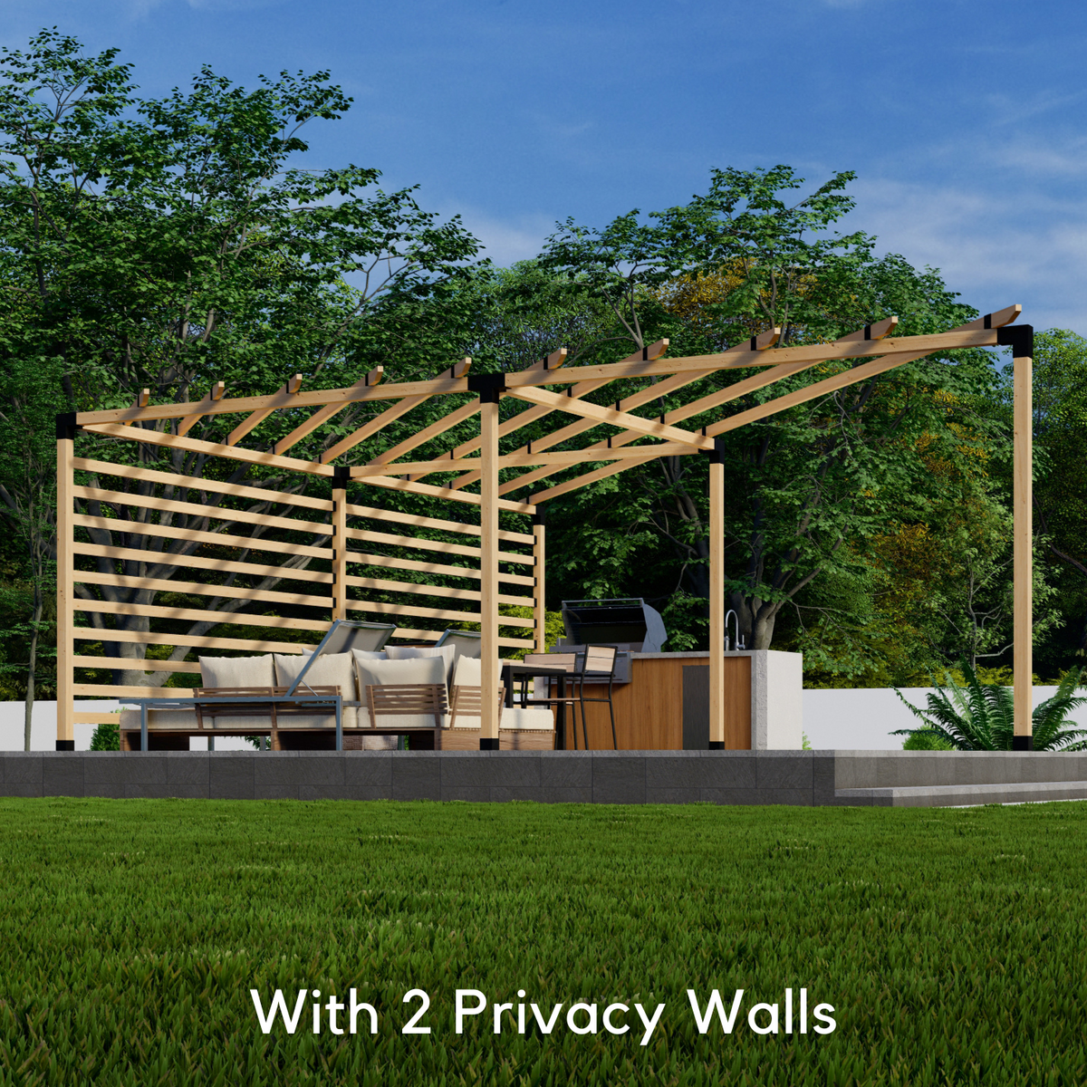 Kit de pergola triangulaire de jardin