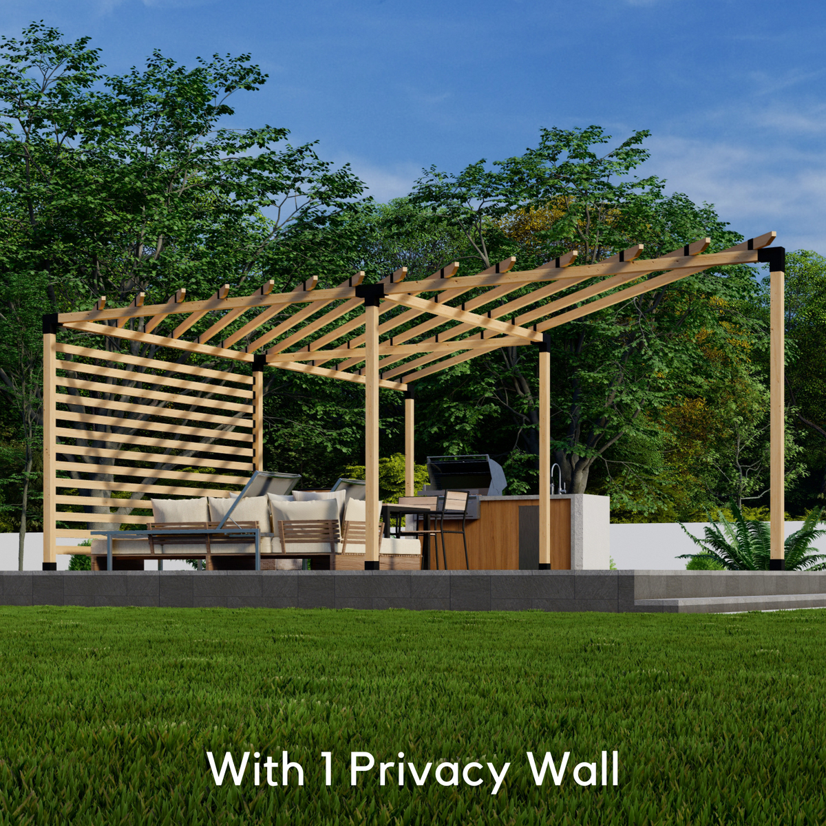 Kit de supports pour pergola triangulaire en bois