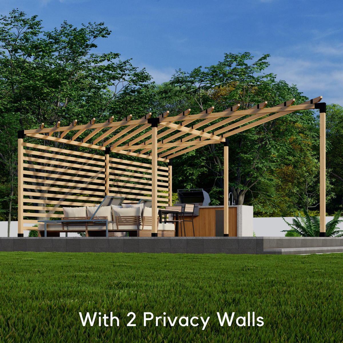 Kit de supports pour pergola triangulaire en bois