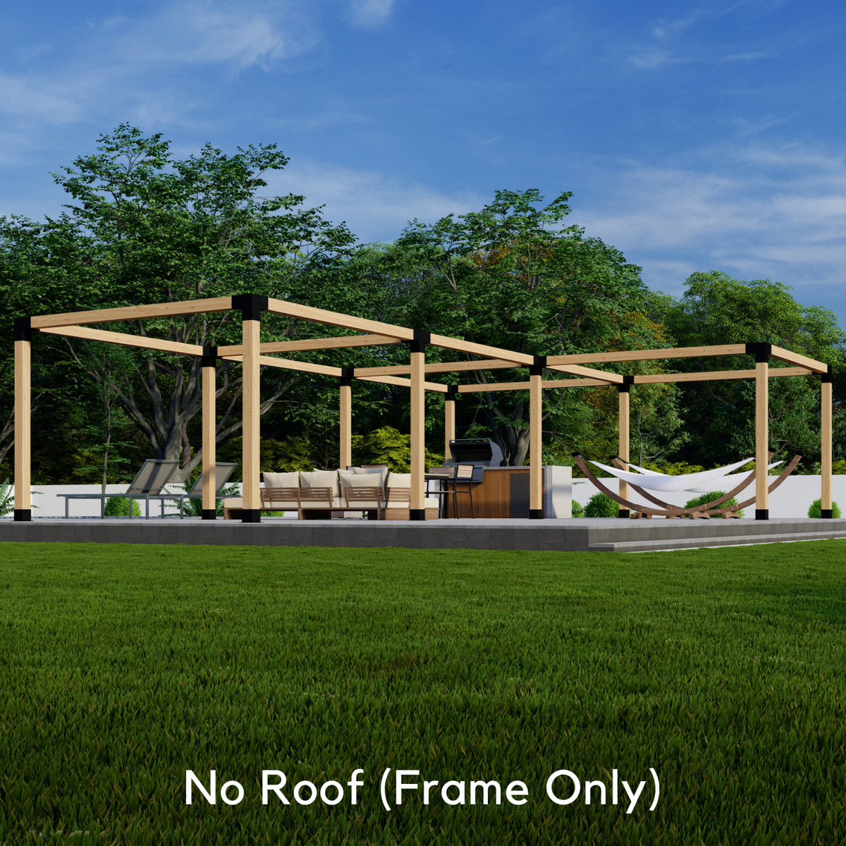 Kit de pergola d’angle en L