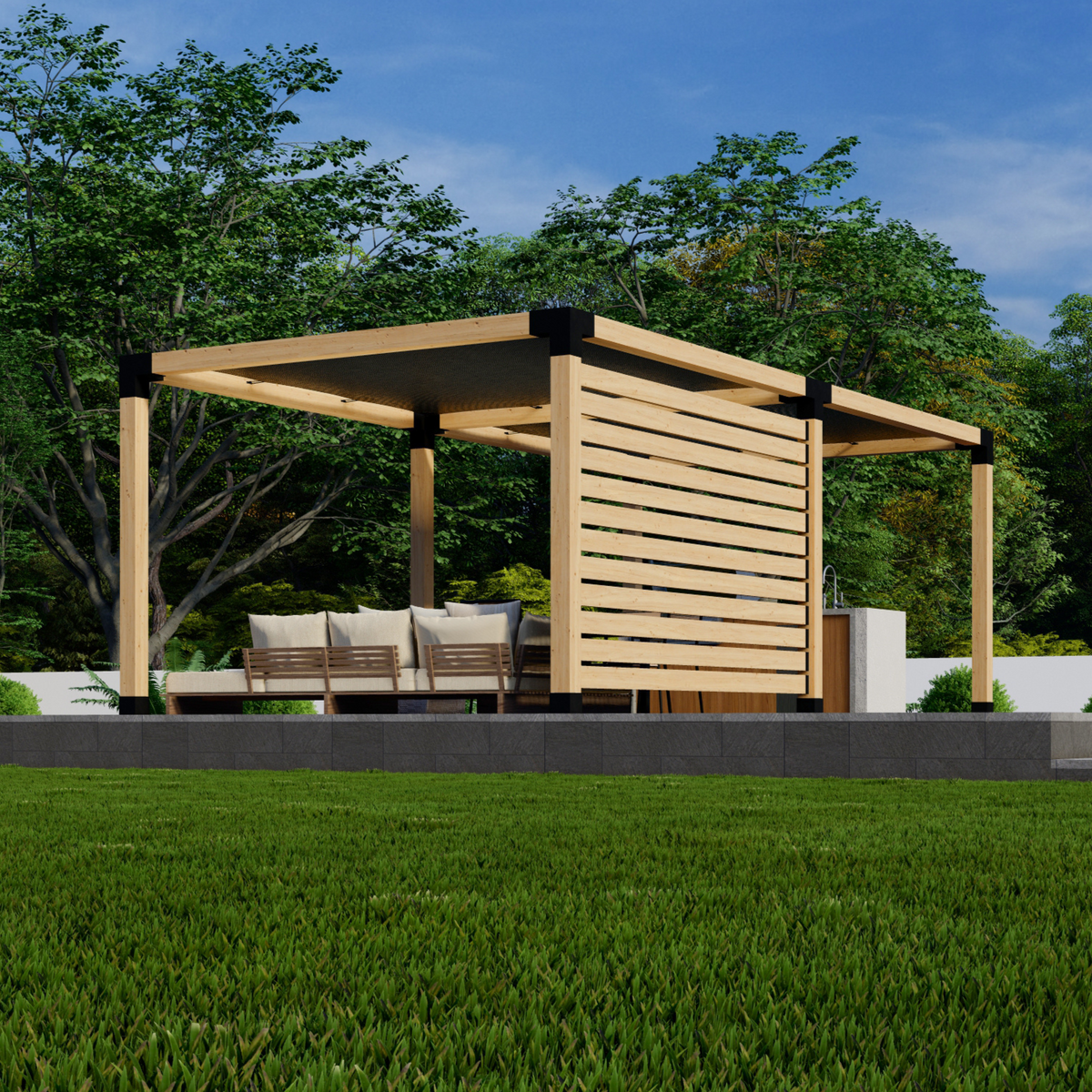 Kit de renforts pour pergola autoportante