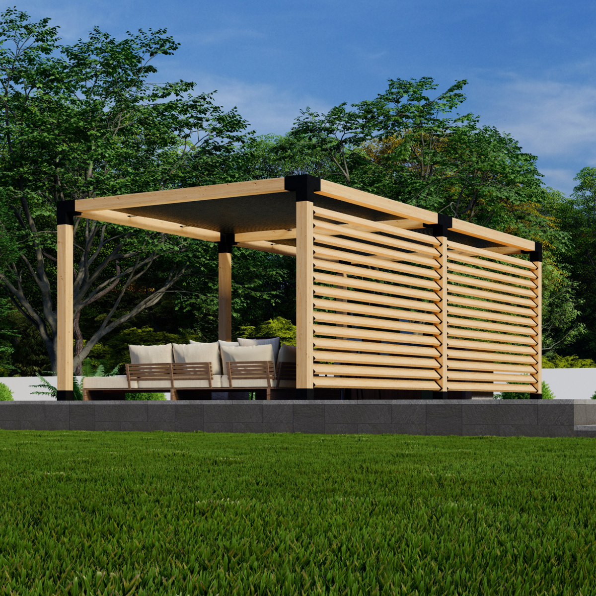 Kit DIY de pergola d’ombrage pour terrasse ou piscine