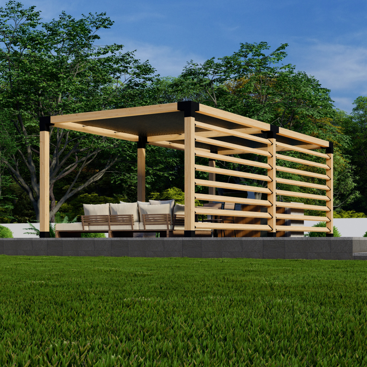 Kit DIY de supports pour construire une pergola soi-même