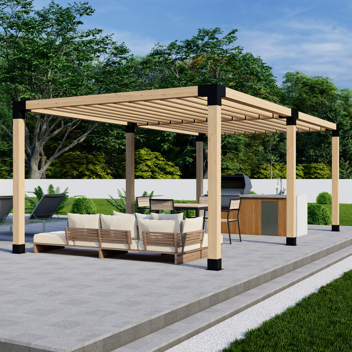 Kit de pergola autoportante