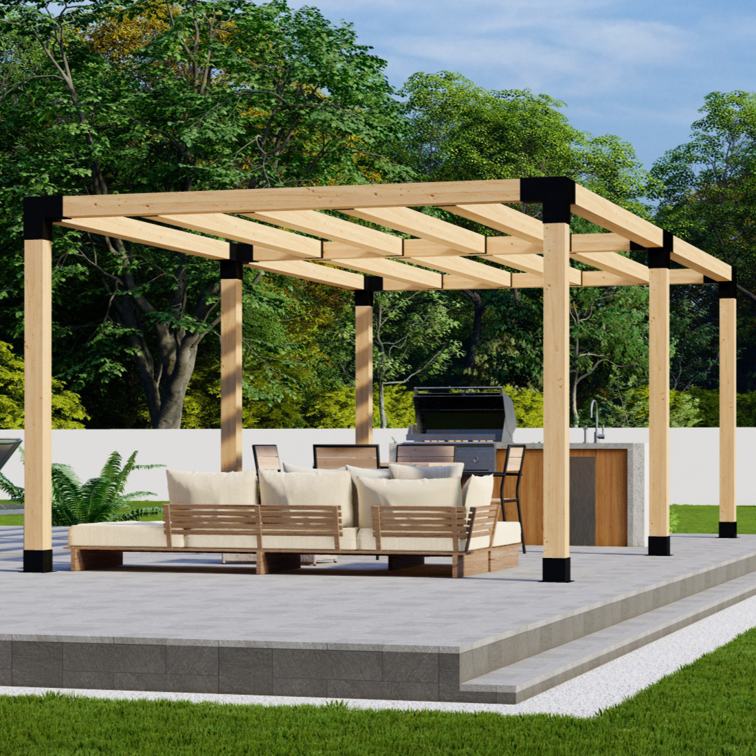 Kit DIY de pergola 6x6