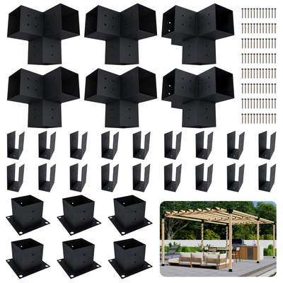 Kit de pergola autoportante 13x10 avec toit