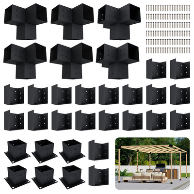 Kit de pergola autoportante 13x10 avec toit