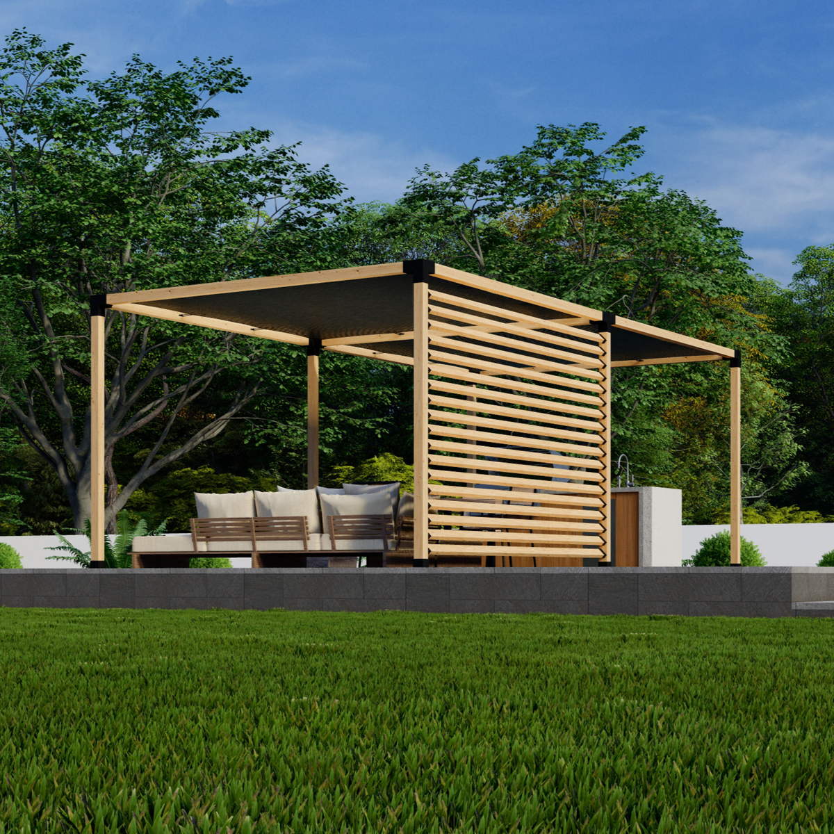 Kit de pergola unique (entièrement personnalisable)
