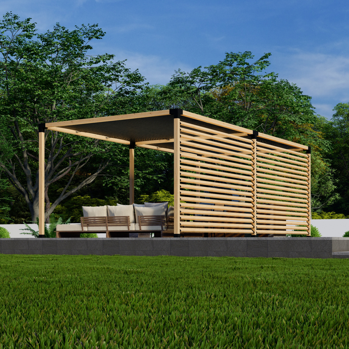 Kit DIY pour construire une pergola sur terrasse