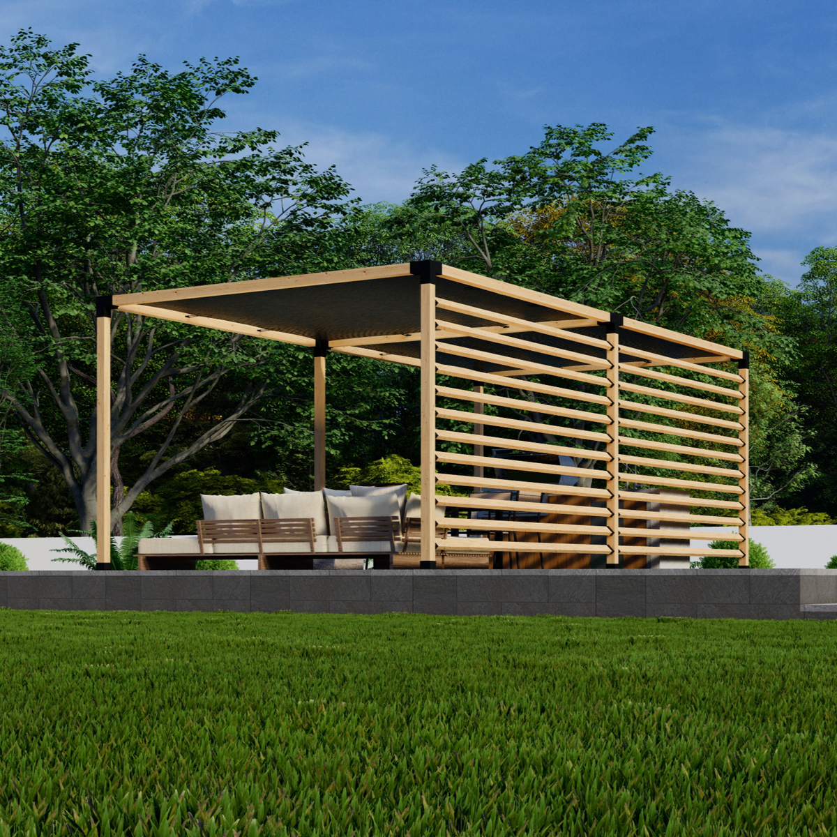 Kit DIY de pièces et supports pour pergola