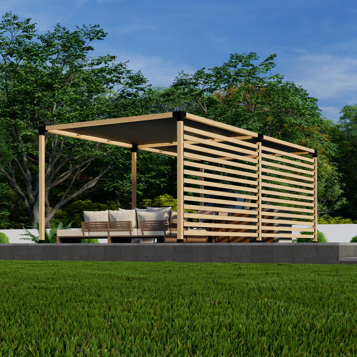 Kit DIY de pergola / toiles d’ombrage