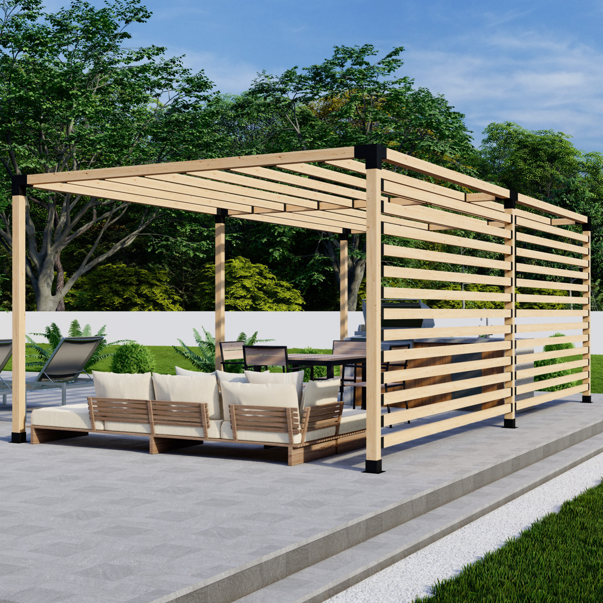 Kit DIY de pergola autoportante