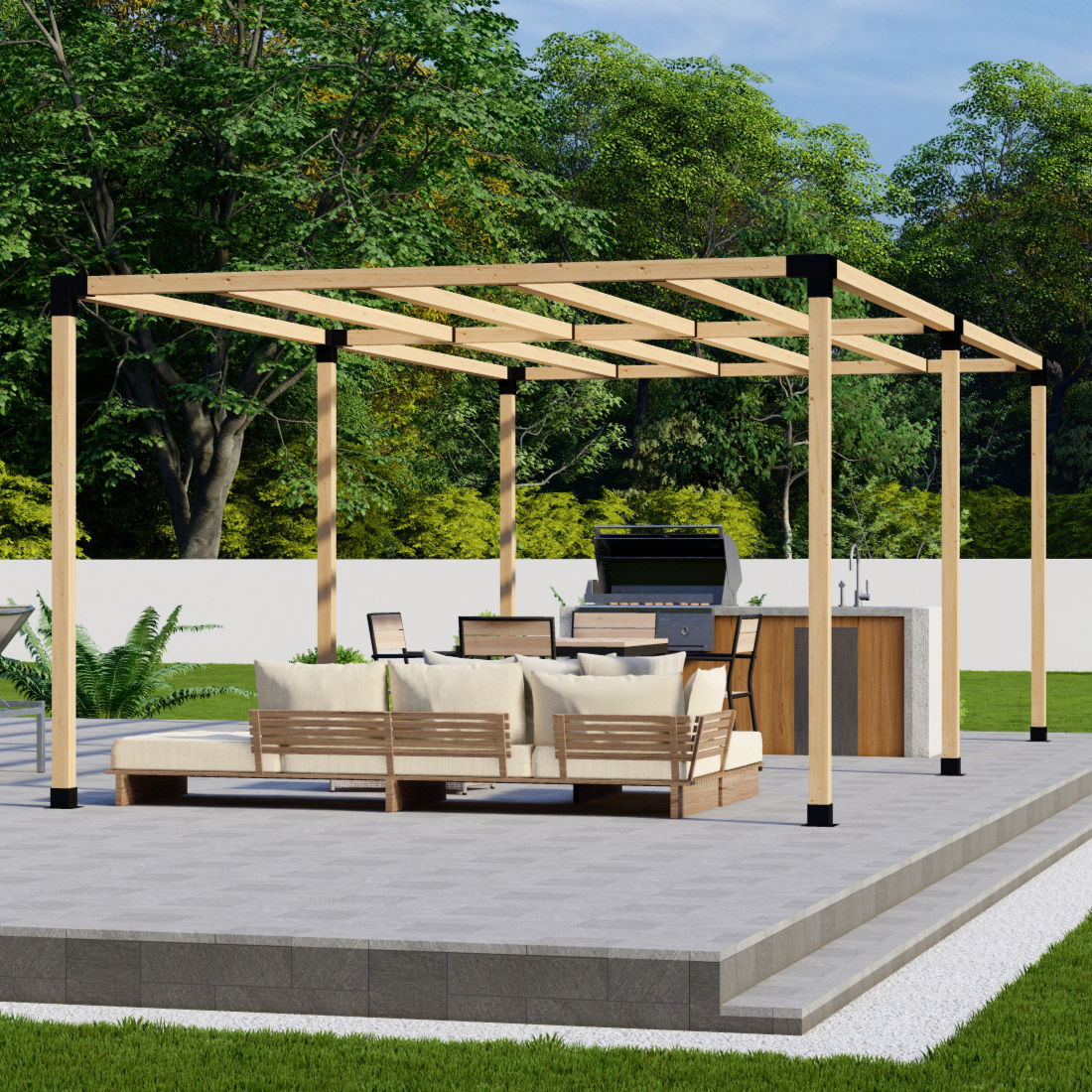 Kit DIY de pergola de terrasse