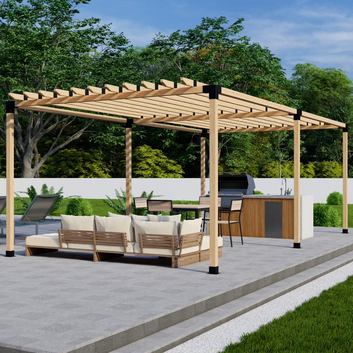 Kit de pergola facile à assembler