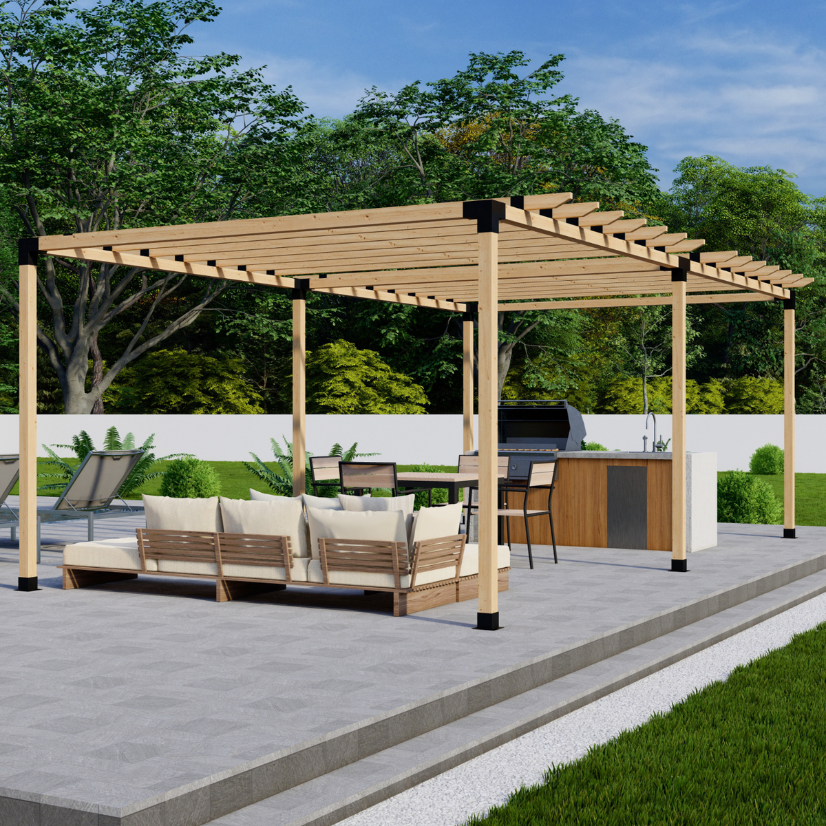 Kit de pergola résistant aux intempéries
