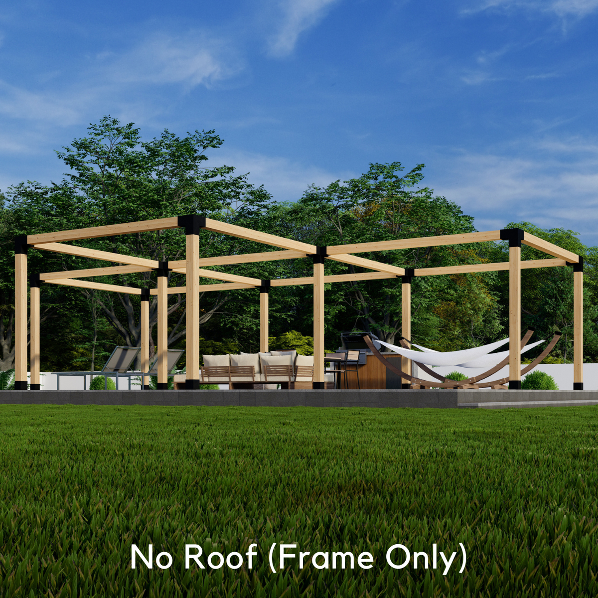Kit de pergola en demi-octogone – Pour pergola à 6 modules jusqu’à 36' x 24'